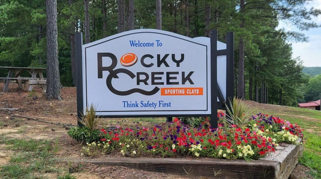 Signage at Rocky Creek Sporting Clays