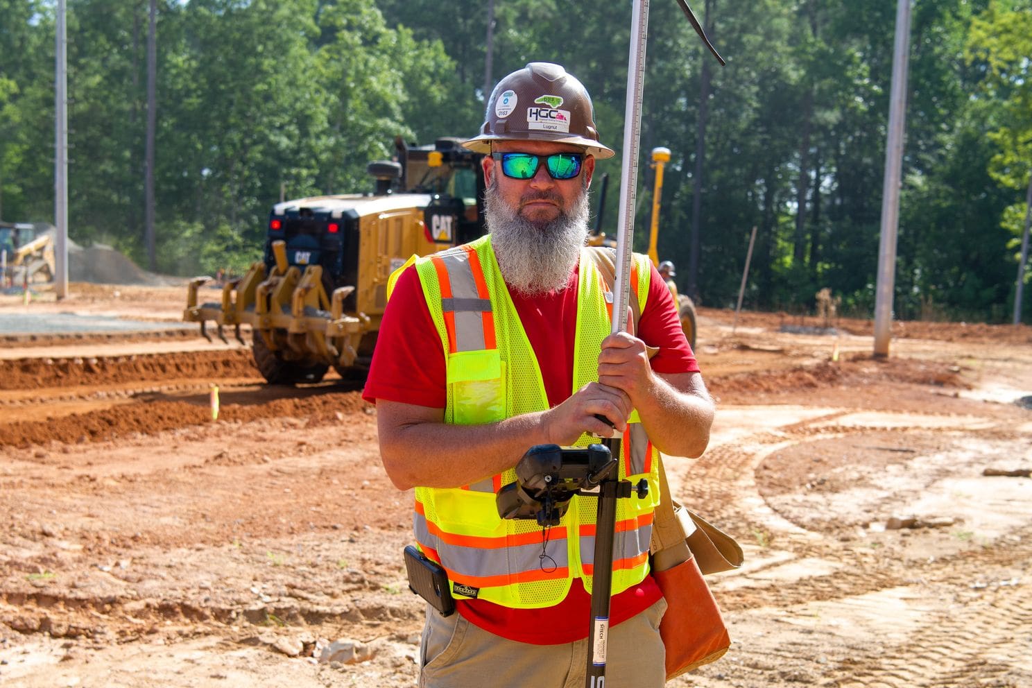 Charlotte Site Contractor in a Yellow Vest