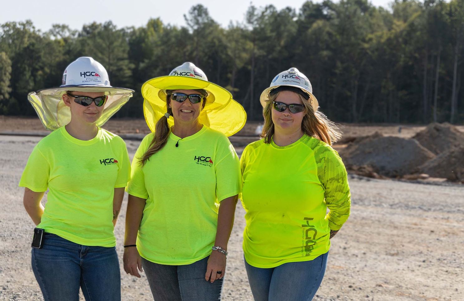 women in construction standing next to each other