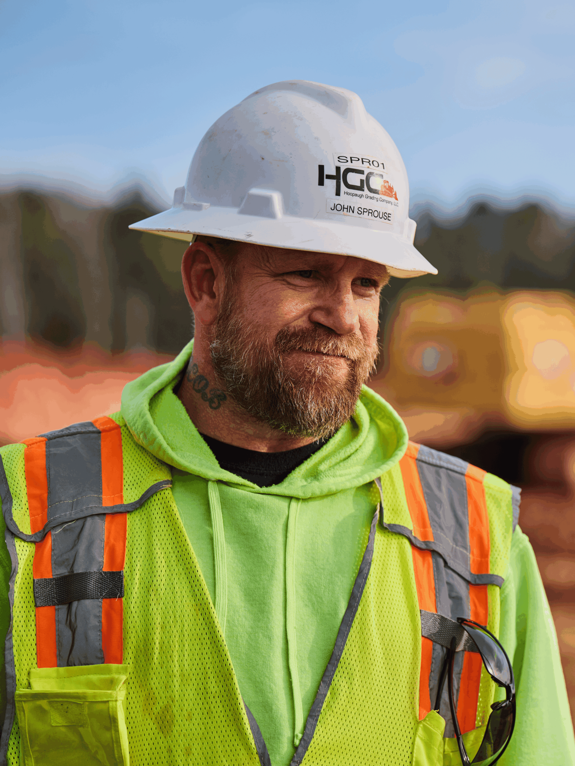 one of HGC's skilled trades in construction, John