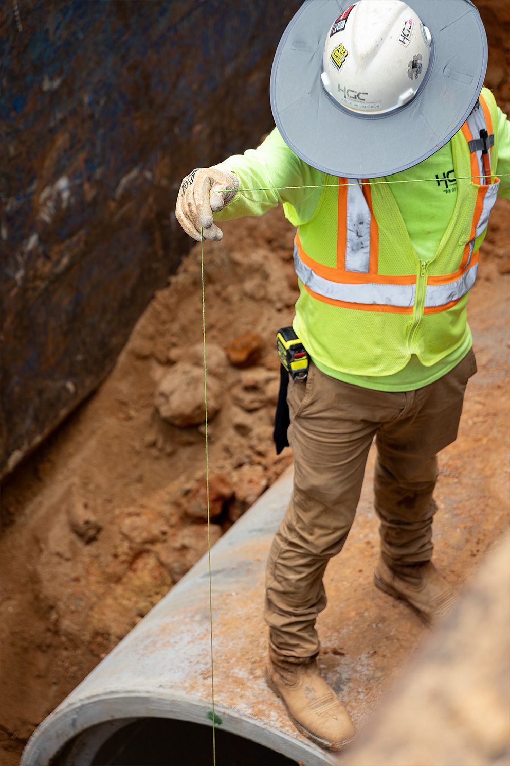 HGC Pipelayer Measuring