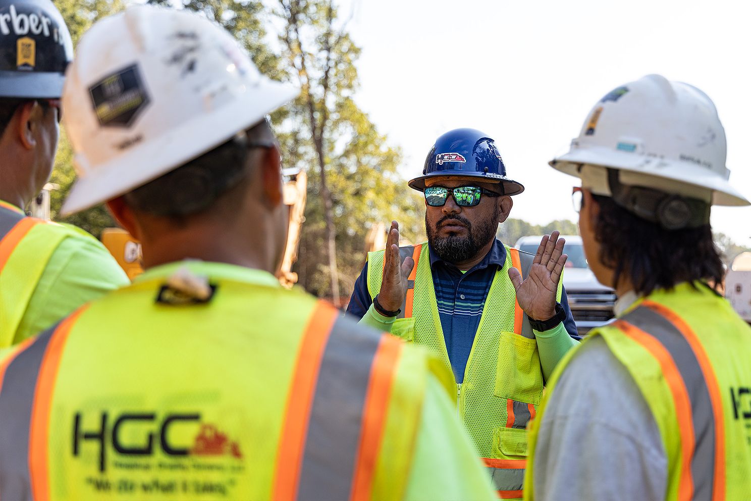 HGC Utilities Superintendent Leading JHA Meeting